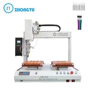 China Ceramic Tip Automatic Soldering Machine Vibration Feeder Type Automatic Soldering Robot on sale