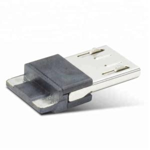China Gold Plating Usb Solder Connector , Male 4 Pin Micro Connector on sale