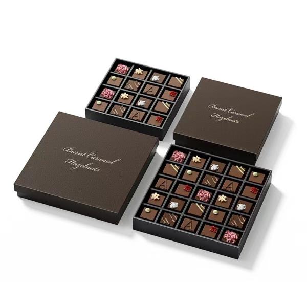 Cheap Factory Customized Empty Chocolate Food Packaging Boxes with Inserts CMYK/Pantone Printing Cardboard Rigid box for sale