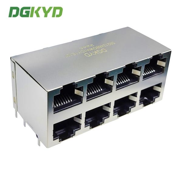 Cheap Multiport RJ45 Socket With Shielded Data Communication Interface for sale