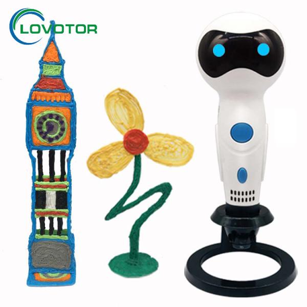 Cheap 3D drawing pens with normal temperature 185°--210° and robot shape for sale