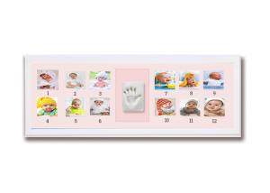 Shower Gifts Baby First 12 Months Photo Frame Multi Picture Photo Moments Frame