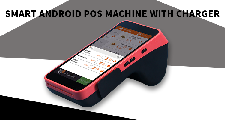 Portable Handheld POS System with Dual Sim Cards and MTK 6580 Quad-Core Cortex A7 CPU