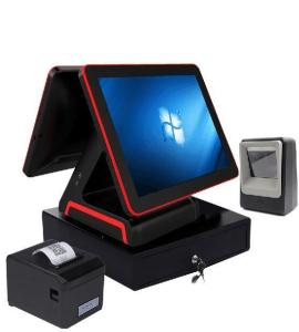 Best B2B Transactions with 15 Inch POS System Featuring Double Touch Screen and Display wholesale