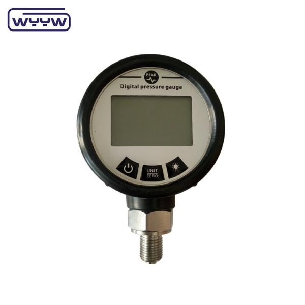 Cheap 12 Months Digital Pressure Gauge with 5-digit Display Analog Beam Indicator 304SS Element Material for sale