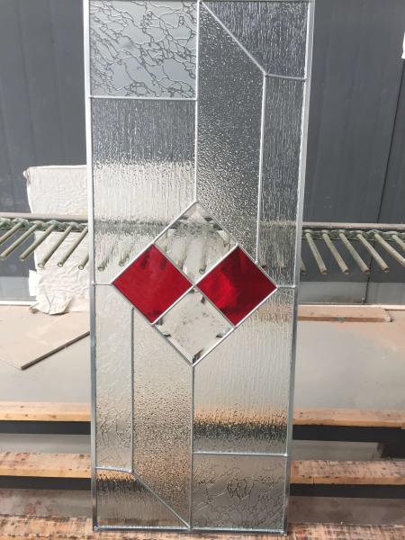 Cheap zinc caming bevel glass panel of new design for sale