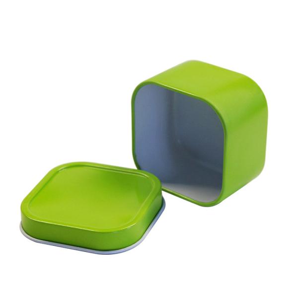 Cheap 100ml 120ml Food Square Tin Can Containers Customized Logo for sale