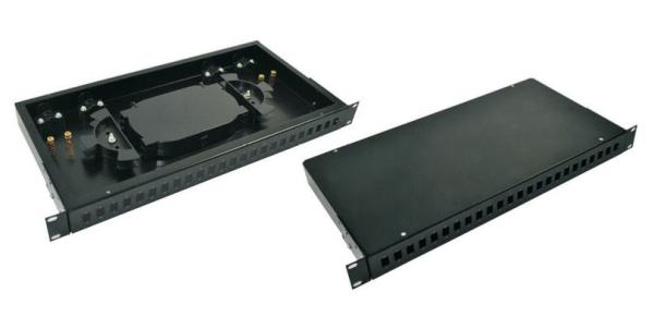 Cheap 19 '' 1U Height ODF Optical Distribution Frame Ethernet Distribution Panel for sale