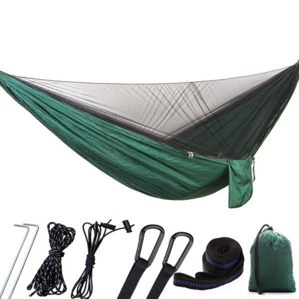 Cheap 880lbs Portable Camping Hammock , Lightweight Camping Hammock With Net for sale