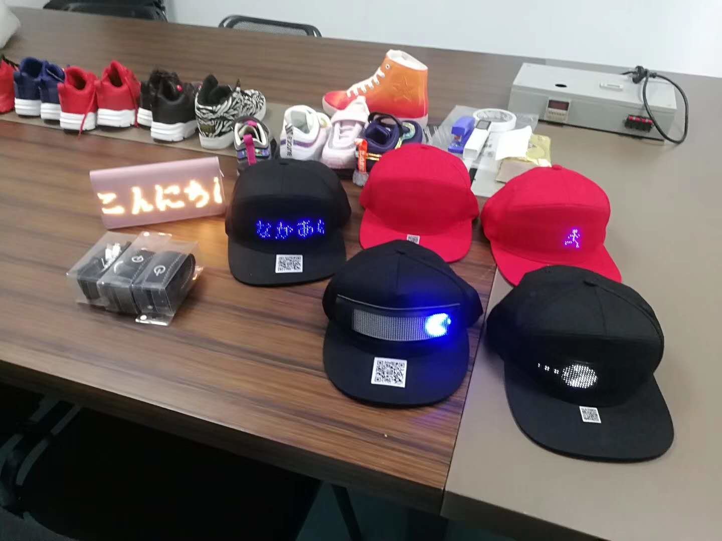 Unisex LED Light Up Baseball Cap DC 1.5V Micro EL Drive Type OEM Accepted