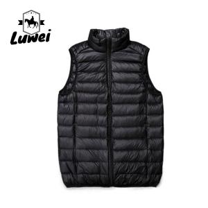 Best Customized Knit Casual Winter Large Size Polyester Utility Light Compression Cotton Slim Men Vest with Pockets wholesale