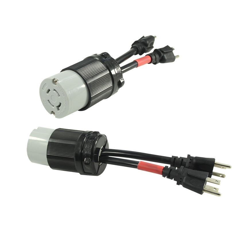 NEMA 5-15P to L14-20C 1ft 14/3 Extension Cord with ROHS USA CE