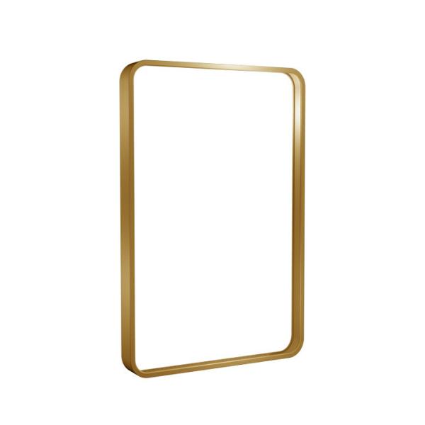 Cheap Rectangular Shape Mirror Frame Aluminium Profile Anodized Brushed Rounded Corner for sale