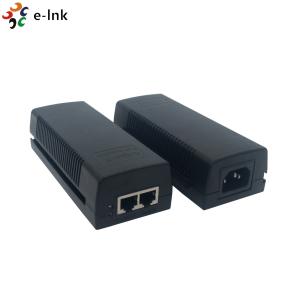 China Fast Gigabit PoE Injector Adapter IEEE802.3af At 15W 30W 48V DC Output 10/100/1000M on sale