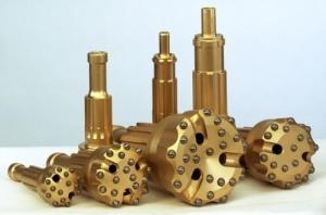 Antiwear DTH Button Bits , DTH Hammer Bit Customized Size For Rock Drilling Tools