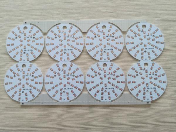 Cheap Quick Heat LED PCB Assembly Board 1-6OZ 1 Layer Copper Base 2-3.6mm Thickness for sale