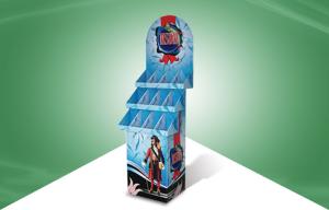 China Promotional Shop Product floor standing display units , Cardboard Wine Display Units on sale