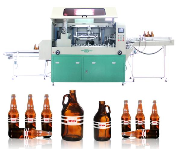 Cheap CE 2400pcs/Hr Fully Automatic Screen Printing Machine For Glass Bottle for sale
