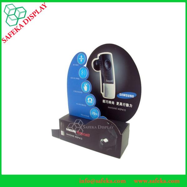 Cheap Table Top Counter LED floor display stand with hooks for sale