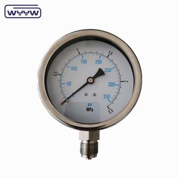 Cheap Stainless Steel Oil Filled Pressure Gauge Manometer/manometro for sale