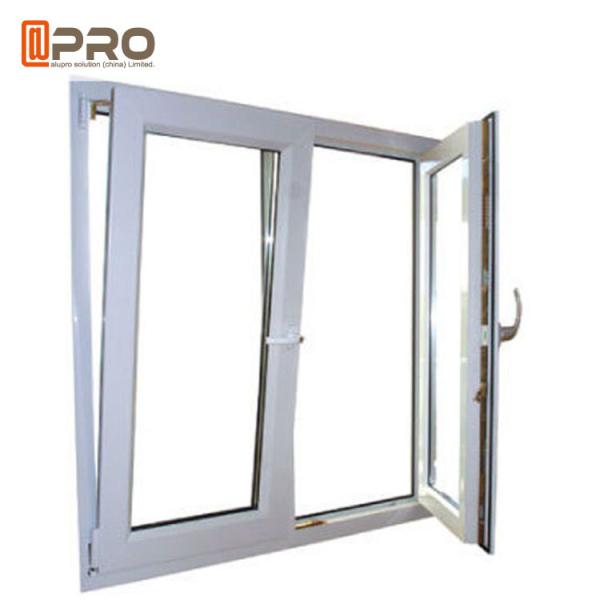 Cheap Anti - Aging Dark Grey Tilt And Turn Aluminum Windows With Mosquito Net for sale