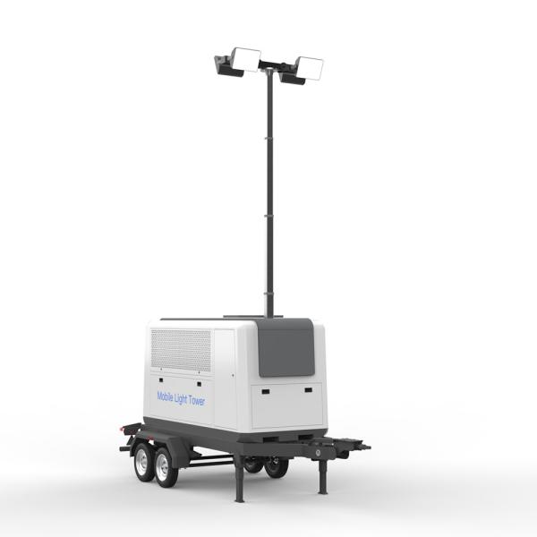 Cheap 4000W 150000LM Mobile Led Lighting Tower AC Input 135Kw Portable Generator Lights for sale