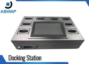 China 8 Units 220V AC Police Body Camera Docking Station With 10 Inch LCD Touch Screen on sale
