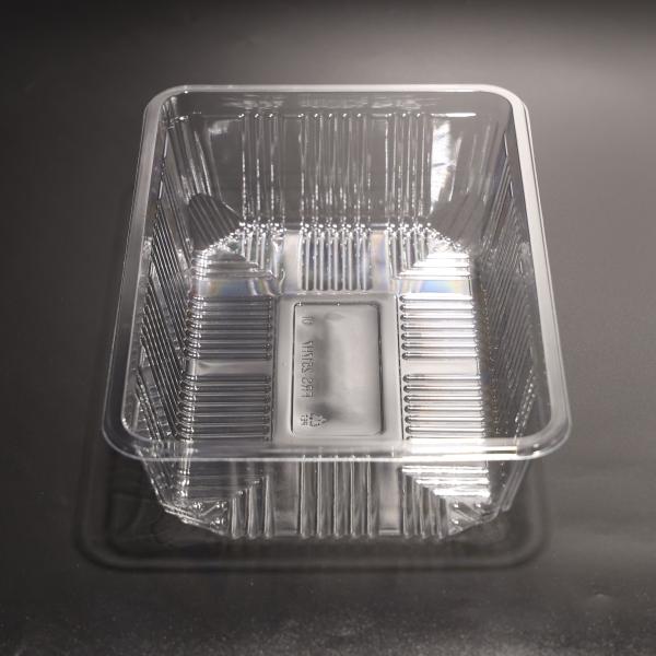 Cheap OEM/ODM Rectangular Disposable BPA Free Plastic Food Tray For Takeaway Food for sale