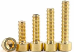 China H59 H62 Yellow Brass Copper Bronze Hex Hexagon Socket Cap Head Machine Screw DIN912 on sale