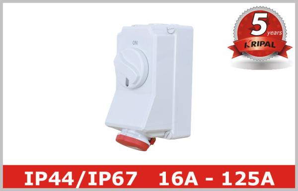 Cheap IEC CEE Power Distribution Interlocked Socket with Machanical Switch for sale