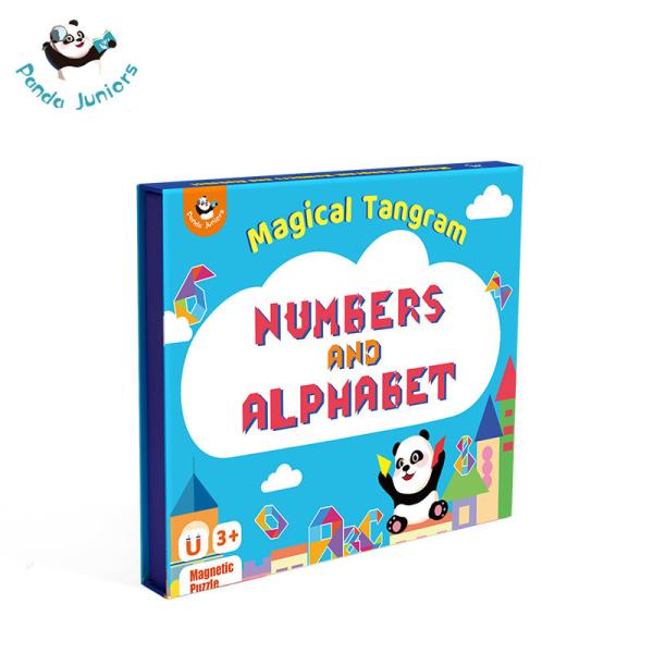 Cheap DIY Toddlers Tangram Puzzle Games Mathematic Concentration Skills Training for sale
