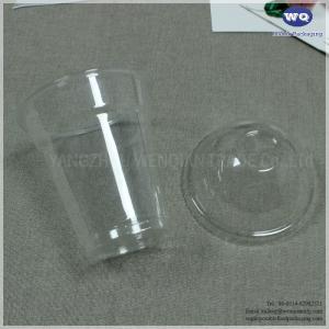 China Disposable Drink Water PET Cup Transparent Clear Food Grade Milk Tea Cups Disposable Drinking Cups With Lids on sale