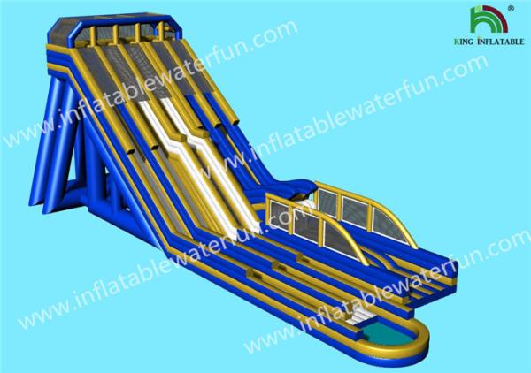 Cheap Multiple Lanes Single Ladder Height 15m Giant Inflatable Slide for sale