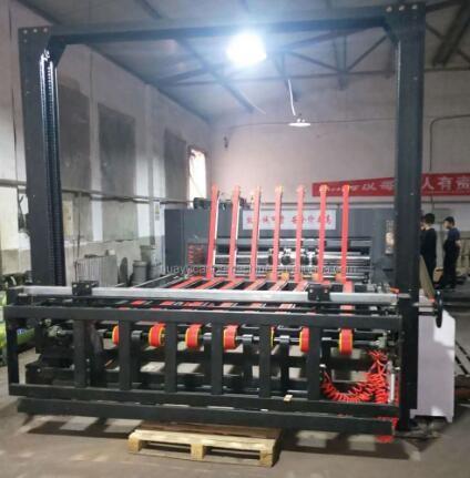 Cheap 8700*2890 Automatic Paper Stacker Machine PLC 1700mm Stack Height for sale