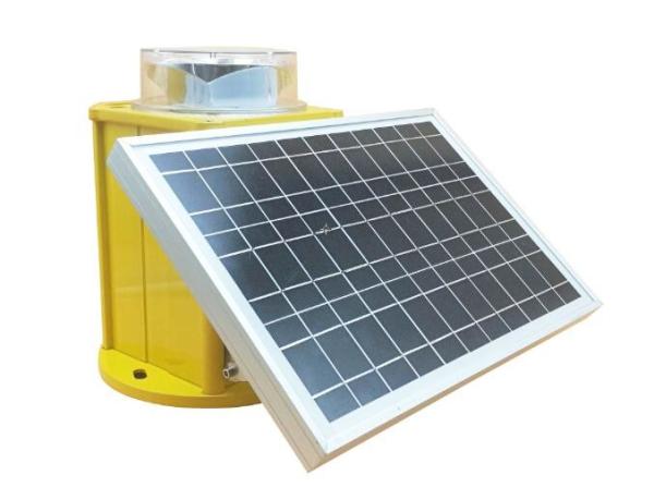 Cheap ICAO Solar Obstruction Light 2000cd Medium Intensity Tower Waring Type 20W Red flashing light for sale