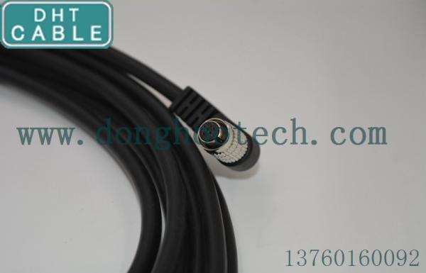 Cheap Point Grey CCD Camera Trigger Cable With Angulated 8 Pin Plug And Socket HR25-7TP-8P for sale