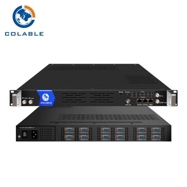 Cheap CATV System 24 * AV To QAM Encoder Modulator 24* AV To DVB C Encodulator COL5184A for sale