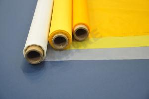 China Yellow Screen Printing Bolting Cloth Mesh 120um 140 Mesh Low Elongation on sale
