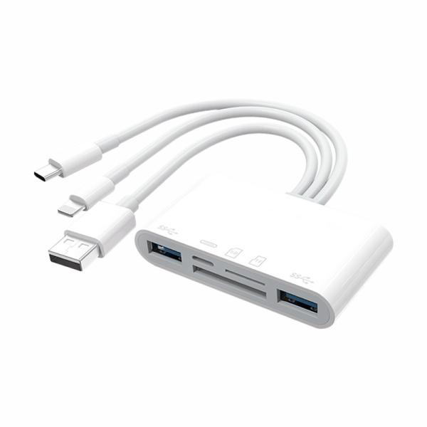 Cheap USB 3.1 TYPE-C to USB 2.0 Hub SD TF OTG Card Reader for Smart Phone Tablet PC for sale