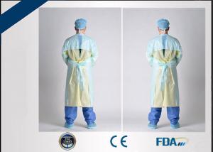 Best Alcohol Repellent Long Sleeve Disposable Operating Gowns 100% Virgin CPE Made wholesale