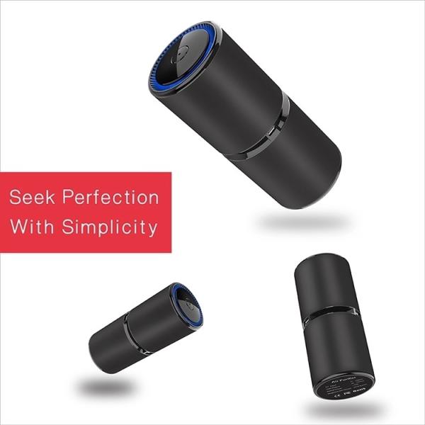 Cheap ISO9001 Hepa Car Air Purifier 50 C Formaldehyde Sensor Ioniser for sale