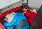 190T Polyester Cold Weather Camping Sleeping Gear Insulated Sleeping Pad For