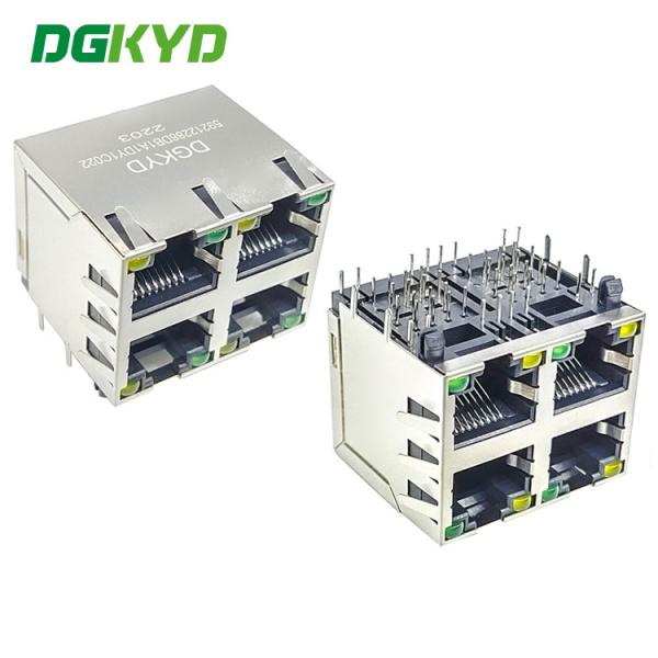 Cheap RJ45 Multiport Socket With Shielded Modular Block Interface for sale
