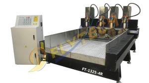 1325-4 4 axis stone CNC Router  machine with four independent head 4 rotary axis