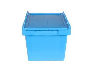 Rectangle Stackable Collapsible Plastic Moving Boxes Plastic Moving Crates With Lid