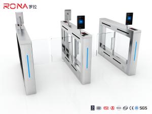 Face Recognition Card Reader Swing Gate Turnstile With DC24 Brushless Motor 6 Pairs Sensor