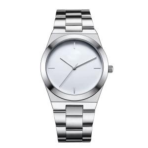 China 12 Month Guarantee Mens Quartz Watch Silver Bracelet Watch  IP Plated on sale