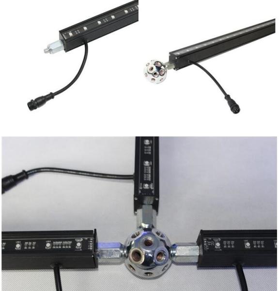 Cheap 3D Effect Remote Control DMX512 Geometry LED Bar Creative Design RGB DMX Led 3D Bar Stage Lighting Meteor Tube for sale