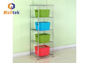 Best Household Storage Chrome Plated Wire Mesh Shelving Rack wholesale
