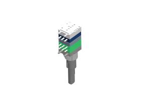 Best Metal Dual Shaft Rotary Encoder Incremental With 0.5mm Push Switch wholesale